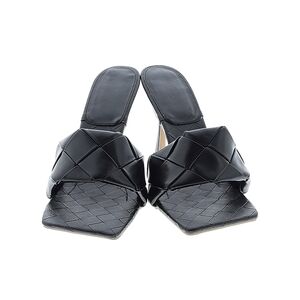 Black Woven Slide Sandals Size 11 Wide